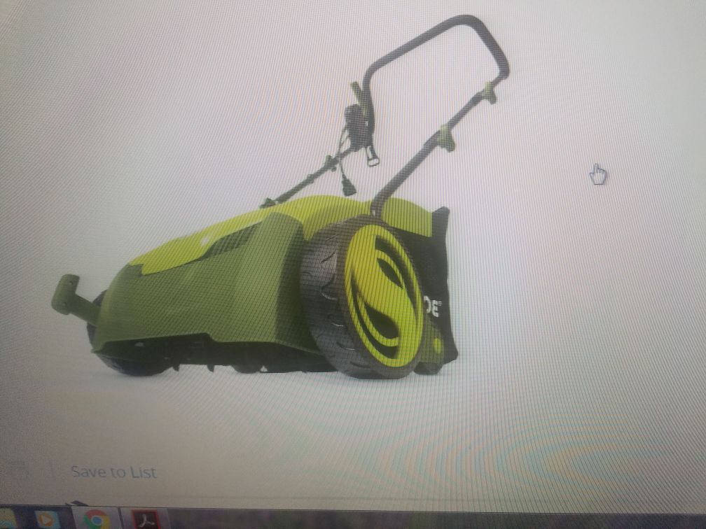 Sun Joe 13 inch 12 amp electric Scarifier Lawn Dethatcher