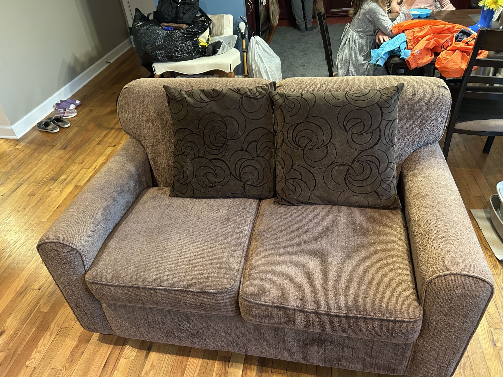 Brown Loveseat