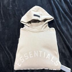 Fear of God Essentials Hoodie Dusty Beige Khaki Color Size M Brand New