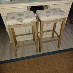 Pair Of Coastal Bar Stools