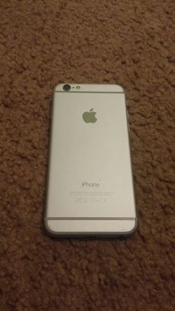 I phone 6 Silver At&t Carrier Unlocked!