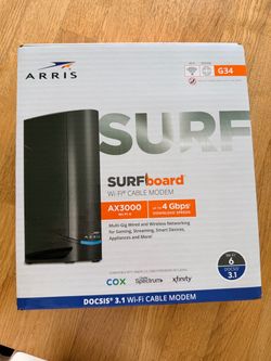 ARRIS SURFboard G34 Wi-Fi 6 Cable Modem