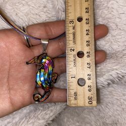 Sea Horse Sterling Silver Necklace