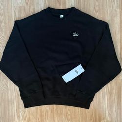 Black All Brand New Authentic Crewneck Fitness Size M Brand New 