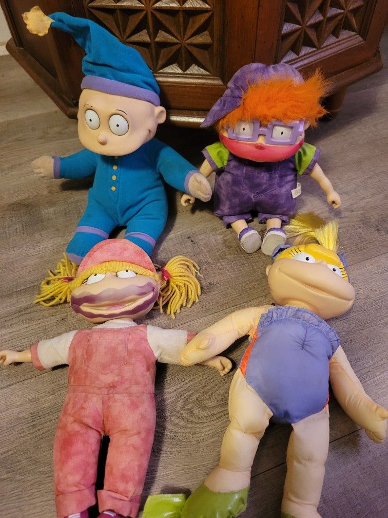 (4) 1990s RUGRATS Dolls Mattel $3 Each (AS-IS Please Read)