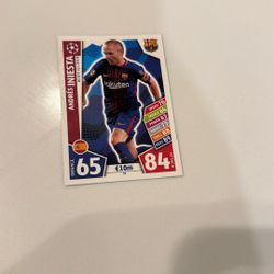 Rare Iniesta Soccer Card