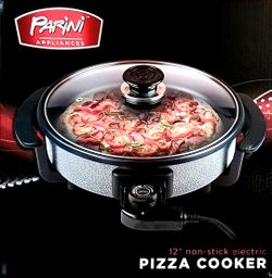 New! Parini 12" Non-Stick Electric Pizza Cooker
