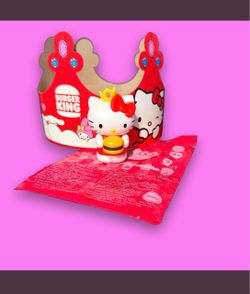 Burger King Hello Kitty Kids Meal Toy with Crown