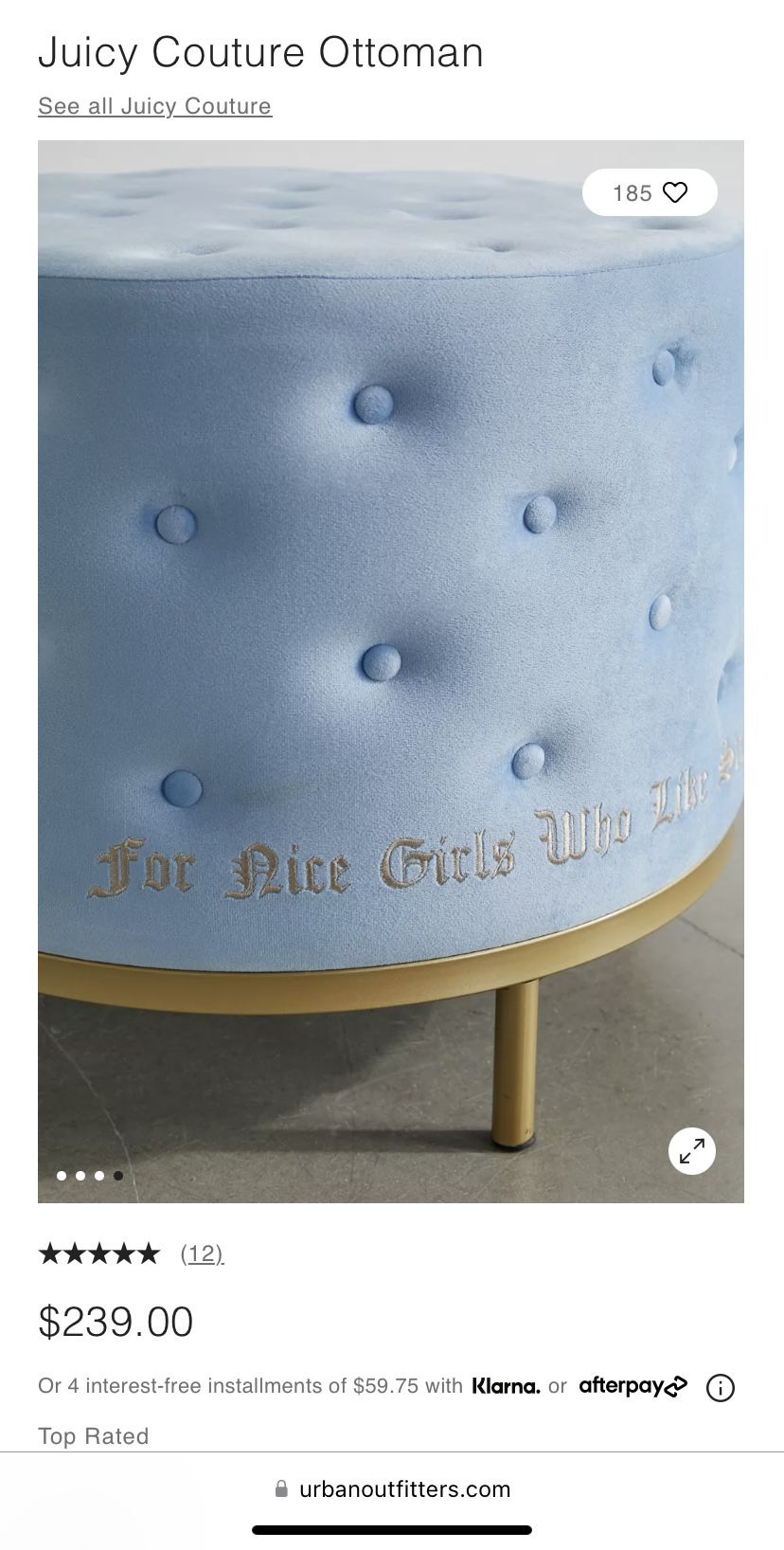 Juicy Couture Ottoman