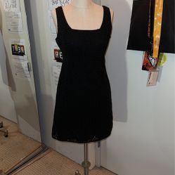 Black Dress With Lace Detail