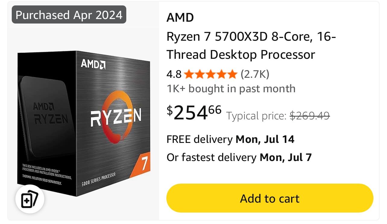 ryzen 7 5700x 3d