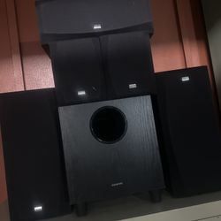 🎶 Onkyo 6-Piece Surround Sound Speaker System – Complete Set!