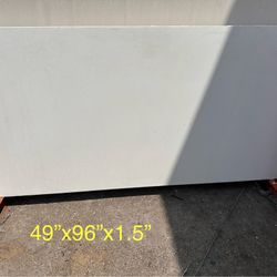 49"x96"x1.5" Concrete slab WHITE