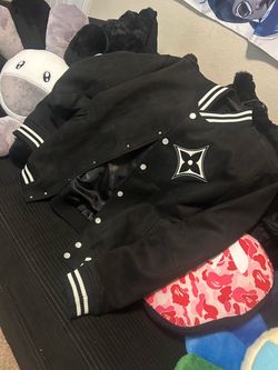 LV Designer Bomber Jacket Coat Size Large