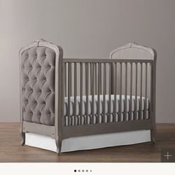 Restoration  Hardware  Baby  Crib Grey Color 