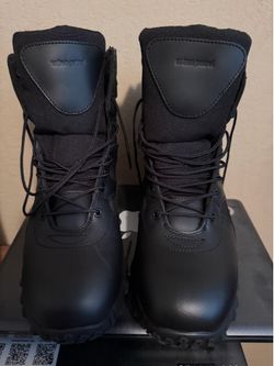 Black urban tactical boots