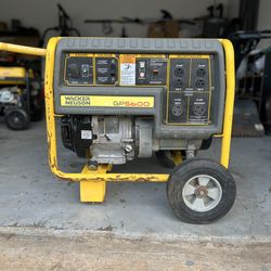 WACKER NEUSON PORTABLE PREMIUM GENERATOR GP 5600A GP5600A