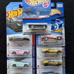 Hot Wheels Corvettes, Various Years & Body Styles 