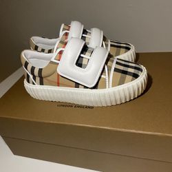  Burberry Kids Shoes (size 12.5US)