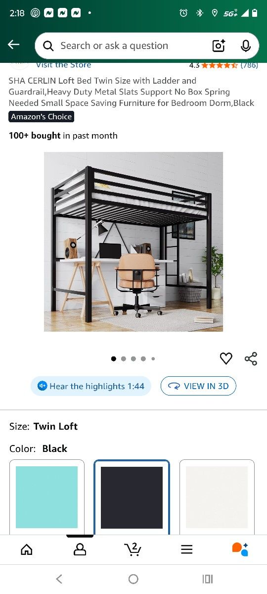 Loft Bed Twin Size