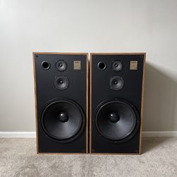 Jensen CS315 3 Way Home Floor Standing Speakers 15" Woofers