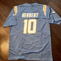 Chargers Herbert #10 Football Jersey 