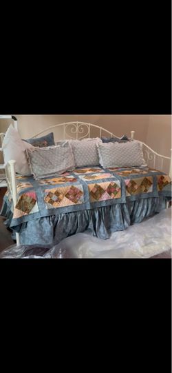 Twin metal bed