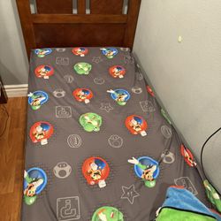 Twin Bed Solid Wood Set 