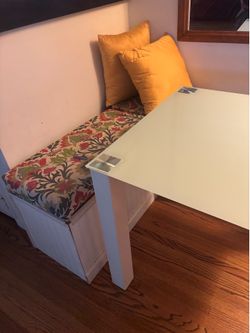 Frosted Glass Dining Table / Breakfast Nook Table