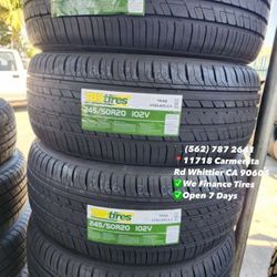 245/50/20 TBB Set of Tires Installed and Balanced Set de Llantas Nuevas Instaladas y Balanceadas