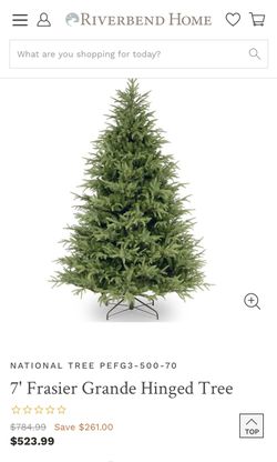 7ft Frazier Grande Hinged Tree