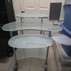 Tempered Glass Computer Desk