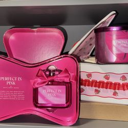 Perfect In Pink Perfume with Strawberry shortcake purse