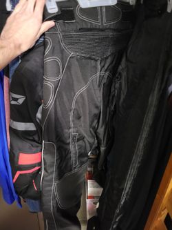 Motorcycle pants.
