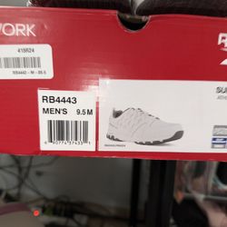 Reebok White Steel Toe Shoes