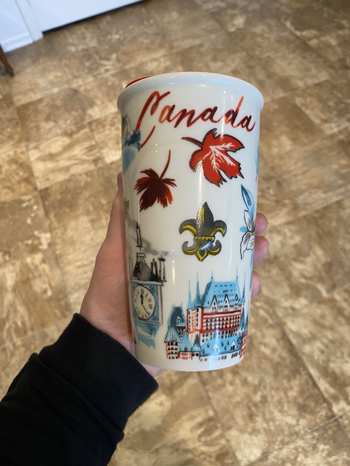 HTF Canada Ceramic Starbucks Tumbler 