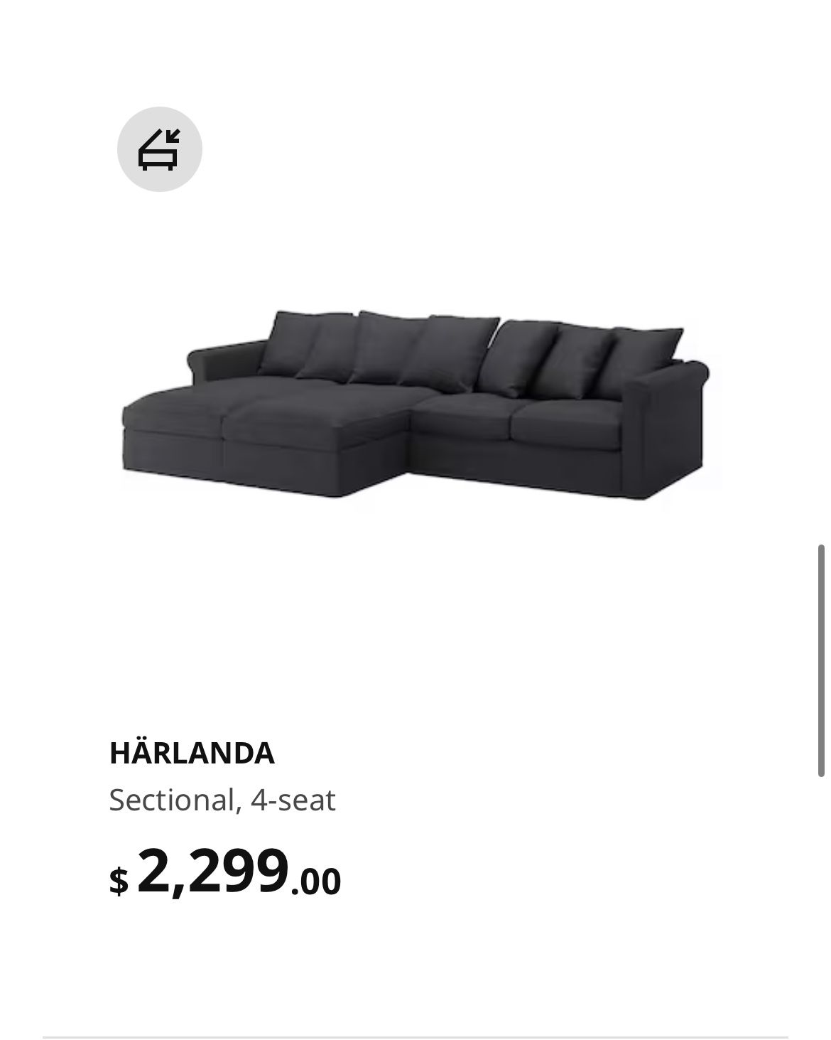 Ikea Harlanda Sofa Ikea Gronlid Seat Sectional Ikea Sectional Sofa