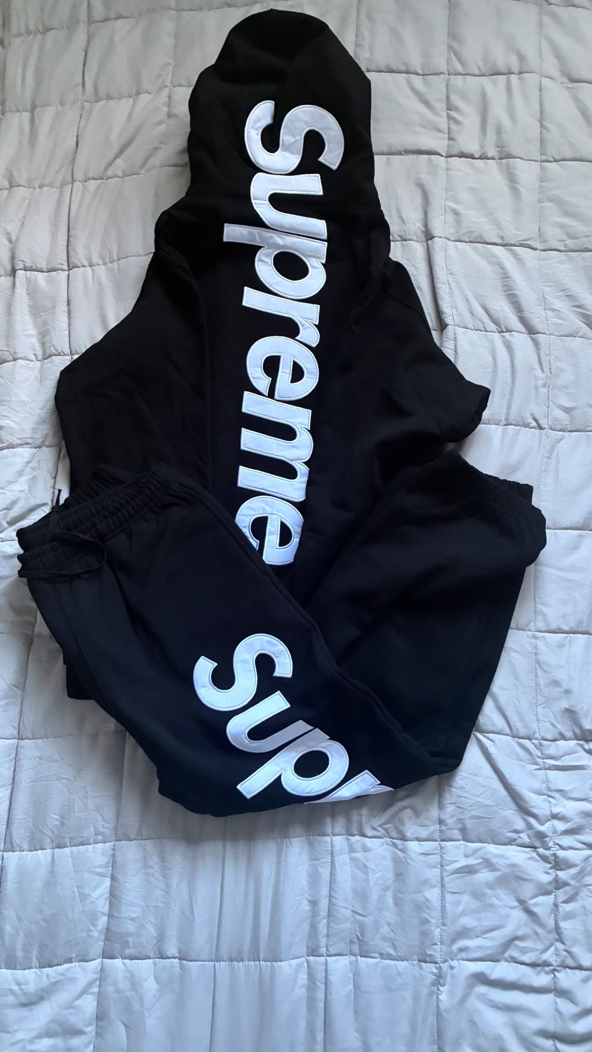 Black Supreme Sweatsuit