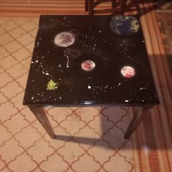 Hand Painted Solar System Coffee Table