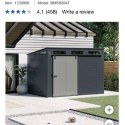 Open Box Suncast Modernist 10 ft x 7 ft. Sliding Door Storage Shed Item