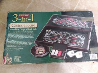 3-in-1 Casino House Black Jack🔹Craps🔹Roulette
