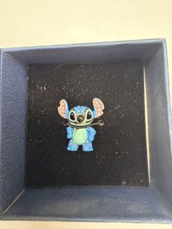 DISNEY PARKS ARRIBAS BROTHERS SWAROVSKI CRYSTAL MINI ENAMEL FIGURINE STITCH NEW