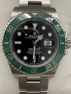 Rolex Submariner Date 41mm Green Bezel Black Dial Steel Bracelet Auto Date