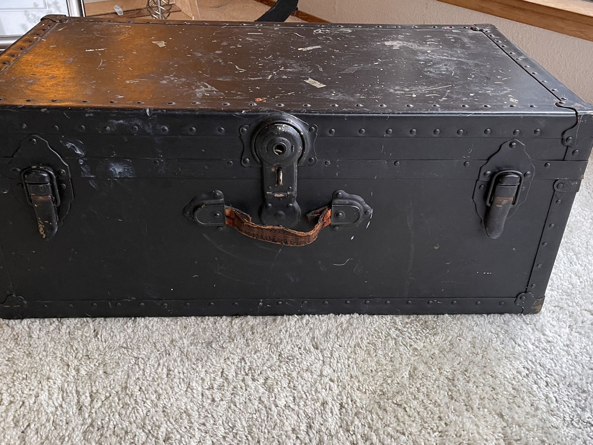 Antique steamer trunk