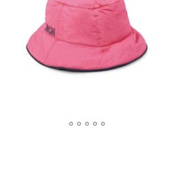 MCM Reversible Pink Puffer Bucket Hat