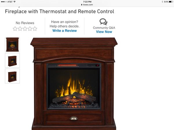 Style Selections 36 5 In W 5 200 Btu Warm Cherry Wood Veneer