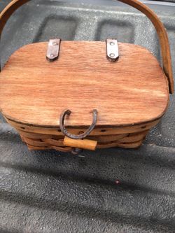 Longerberger mini picnic basket