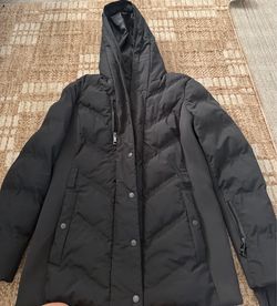 Michael Kors Black Puffer Jacket with Hood