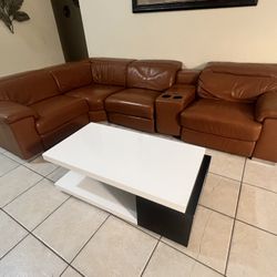 Reclining Sofa and Coffee Table