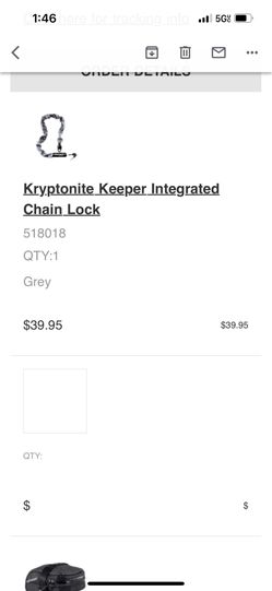 Bike Chain- Kryptonite Keeper Integrated  Chain Lock